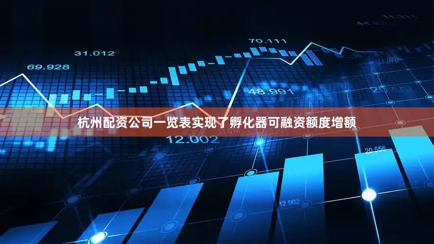 杭州配资公司一览表实现了孵化器可融资额度增额